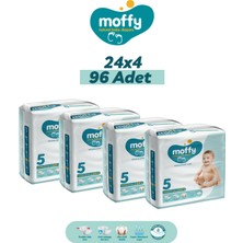 Moffy Twin Junior 5 Beden Bebek Bezi (24X 4) 96 Adet