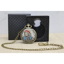 Costurera Özel Kutulu Kızılderili Köstekli Saat