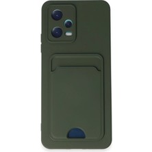 Storozal Newface Xiaomi Poco X5 5g Kılıf Kelvin Kartvizitli Silikon - Koyu Yeşil