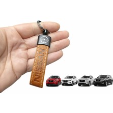 Stilix Garage Nissan Uyumlu Suni Deri Anahtarlık – Şık Tasarım, Dayanıklı Kullanım Kahverengi 1 Adet