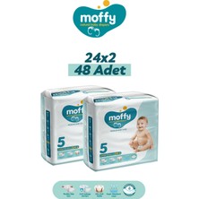 Moffy Twin Junior 5 Beden Bebek Bezi (24X 2) 48 Adet