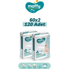 Moffy Jumbo Maxi No 4 Bebek Bezi (60 x 2) 120 Adet