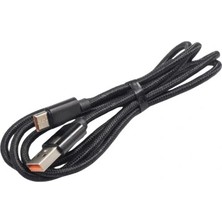 Voltaj Usb-A To Type-C Örgülü Hızlı Şarj Kablosu - 1 Metre