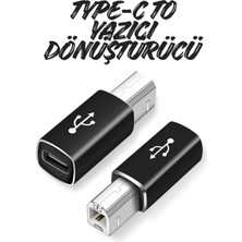 ATAsoft Type-C Dişi To Usb-B Erkek Yazıcı Dönüştürücü 🔄 Type-C To Printer Bağlantı Aparatı