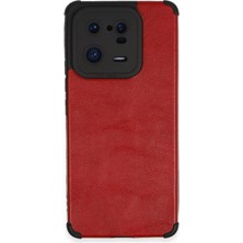 Storozal Newface Xiaomi Mi 13 Pro Kılıf Loop Deri Silikon - Kırmızı