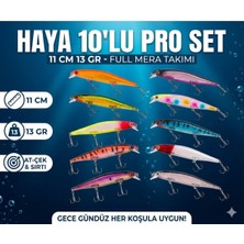 FB Cup 10'lu Efsane Rapala Seti 11 cm 13 gr - Levrek, Lüfer ve Turna Avcısı (At-Çek & Sırtı Uyumlu)