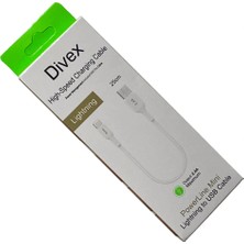 Divex 2.4A Lightning To USB Hızlı Şarj Kablosu 25CM DC-154
