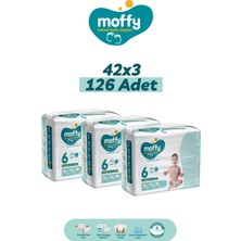 Moffy Jumbo Extra Large No 6 Bebek Bezi (42X 3) 126 Adet