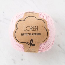 MiraLive Loren Natural Cotton Pembe El Örgü Ipi - R094 - 33910