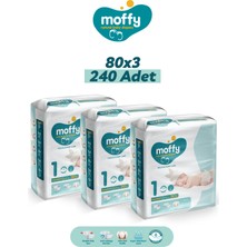 Moffy Jumbo Newborn No 1 Bebek Bezi (80 x 3) 240 Adet