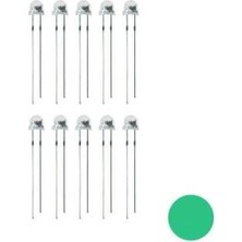 Voltaj 4.8mm Yeşil Mantar LED Paketi - 10 Adet
