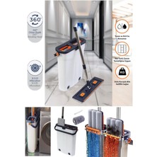 Hansel Kovalı Kendinden Sıkmalı Mop Temiz Kirli Su 2 Hazneli Cam Duvar Zemin Çok Amaçlı Kullanım