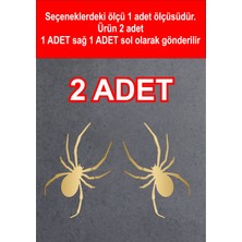 Sticker Dizayn Örümcek Sticker - 2 Adet - Araba Oto Motosiklet Cam Karavan Sticker - 00102