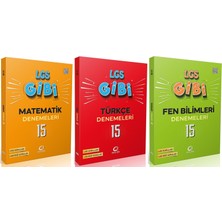 Oksijen Yayınları Oksijen 8. Sınıf Matematik + Türkçe + Fen Lgs Gibi Branş Denemeleri Seti 3 Kitap