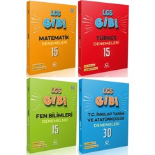 Oksijen Yayınları Oksijen 8. Sınıf Matematik + Türkçe + Fen + Inkılap Lgs Gibi Branş Denemeleri Seti 4 Kitap