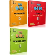 Oksijen Yayınları Oksijen 6. Sınıf Matematik + Türkçe + Fen Lgs Gibi Branş Denemeleri Seti 3 Kitap