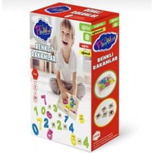 Hepsilazım Kutuda 26 Parça Ahşap Kasalı Renkli Rakamlar