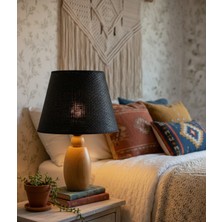 Decodelight Ahşap Naturel Elips Ayaklı Pileli ; Kağı Ip ,hasır Konik Kumaş Şapkalı Abajur Masa Lambası Modelleri