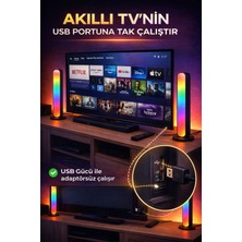 Petrix Rgb Light Bar 2’li Paket Müzik & Sese Duyarlı Uzaktan Kumandalı USB LED Işık
