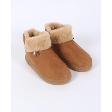 Chirpy Calmfeet Kadın Panduf Camel Renk Yumuşak Kumaş ve Modern Desen ile Rahat Kullanım