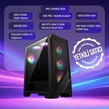 Tebilon Amd Ryzen 7500F-MSI Rtx 5060 Ti Bulk 8gb -Msı A620-16GB-500GB Ssd-Oem Paket