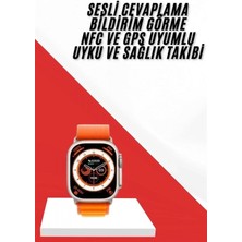 Narnuga Akıllı Saat Gps Özelliği Bildirim Görme Adımsayar Sesli Görüşme Yapabilen