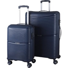 MÇS V379 Aura Y.üretim Pp Valiz 55 cm + 75 cm Siyah Set