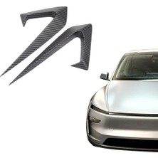 Ramm Tesla Juniper Yan Kamera Çerçeve Kapağı Hw4.0 Kılıç Model - 2 Adet - Mat Karbon Siyah