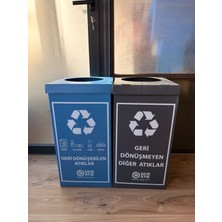 Sıfır Atık Kutusu 2li Set 35 x 35 x 70