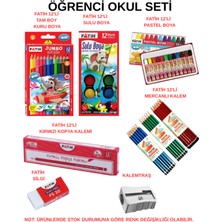 Dağtaş Kırtasiye Öğrenci Okul Seti - Boya Seti, Kalem, Silgi ve Kalemtraş Seti