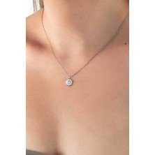 925 Ayar Güneş Gümüş Kolye