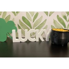 Sora Design Lucky Yazı Dekoratif Masa ve Raf Süsü