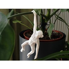 Sora Design Dekoratif Asılı Maymun Figürü - Saksı ve Ev Aksesuarı