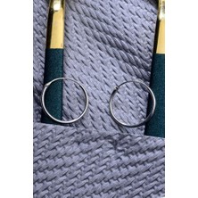 925 Ayar Gümüş Halka Küpe 1,4 mm - 16 mm