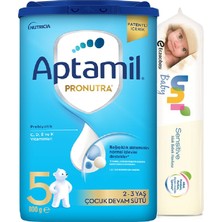Nutrıcıa Aptamil Pronutra 800GR Devam Sütü No:5 (2-3 Yaş) + Islak Mendil Hediye