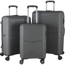 MÇS V379 Aura Y.üretim Pp Valiz Siyah Set