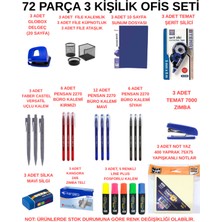 Dağtaş Kırtasiye 3 Kişilik 72 Parça Ofis Seti / Masaüstü Kırtasiye ve Ofis Düzenleme Seti