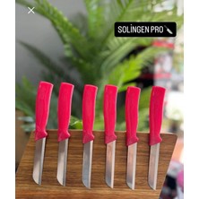 Solingen Simli Sedefli Meyve Bıçağı 6'lı (pembe)