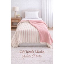 Veronica Line 8 Kat Müslin Çift Yönlü Yatak Örtüsü 170X230