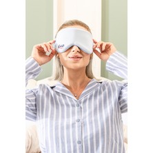 Cennet Yatak Soğuk Jel Göz Maskesi 2’li Set  Mavi ve Pembe Uyku, Dinlenme ve Seyahat Için Jel Uyku Bandı