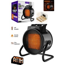 Retools Auhma AT1H 3000W Elektrikli Isıtıcı Fan – 3 Kademeli Ayar, Sessiz Ptc Isıtma Teknolojisi