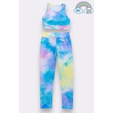 My Kids Wear Kız Çocuk Çok Amaçlı Desenli Mayo & Spor Takımı 12449