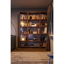 Kzy Mobilya Piramit Kitaplık Çok Amaçlı Kitaplık-Meşe