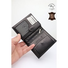 Willpolo Hakiki Dana Derisi Dikey Büyük Boy Cüzdan Kartlık (11.5x9.5cm)