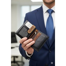 Willpolo Hakiki Dana Derisi Dikey Büyük Boy Cüzdan Kartlık (11.5x9.5cm)