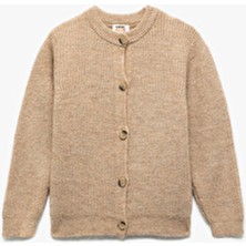 Koton Düğmeli Uzun Kollu Yuvarlak Yaka Basic Triko Hırka