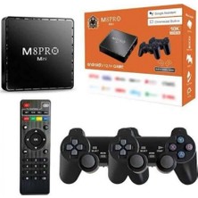 Narnuga Android Tv Box 2.4g 10k Ultra Hd 2gb Ram 64gb Hafıza 10000 Retro Oyunlu Konsol Game Stick M8 Pro