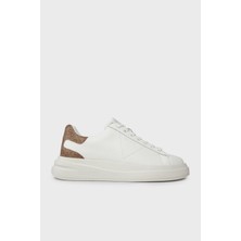 Guess Elba Deri Logolu Bağcıklı Sneaker Ayakkabı FMPVIBLEA12 Erkek Ayakkabı Fmpvıb LEA12 Wbeıb