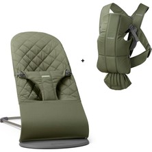 Babybjörn 2'li Set Bliss Ana Kucağı & Kanguru Mini Woven Dark Green