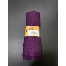 Jawel Bambu Kraş Şal Patlıcan Moru